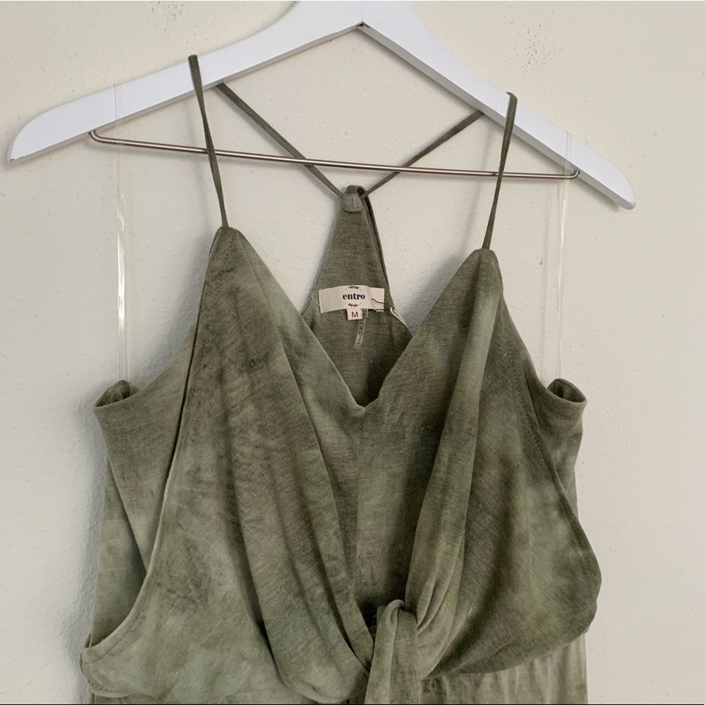 Entro Green Tie Dye Maxi Dress - Picture 7 of 8
